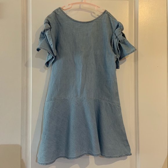New!Zara Kids Denim Dress - Picture 2 of 5